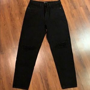 Pretty little thing ripped mom jeans
